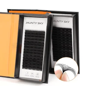 Factory Price Custom Brand Mixed Cashmere Lash Trays Premium 0.07 C Curl Matte Black Lash Extension Soft Volume Eyelashes