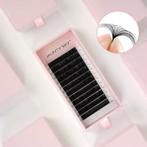 Factory Price Custom Logo Matte Black Lash Tray Professional Volume Eyelash Extensions Pestanas Cashmere Eyelashes