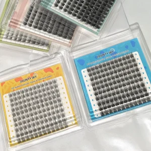 Factory Price DIY Eyelash Clusters Extension Kit C D Curl Cils Lash Bond and Seal Handmade Cluster Lashes Kit