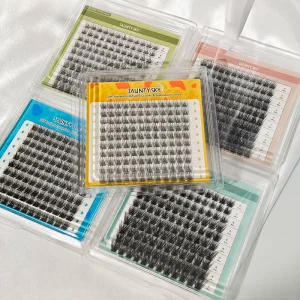 Factory Price DIY Eyelash Clusters Extension Kit Handmade Cluster Lashes Kit C D Curl Cils Lash Bond and Seal