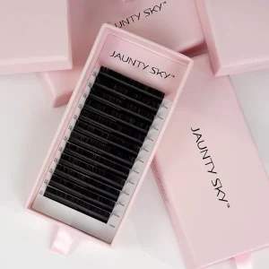 Factory Price Dark Matte Matte Black Lash Tray Individual Volume Eyelash Extensions Pestanas Cashmere Eyelashes