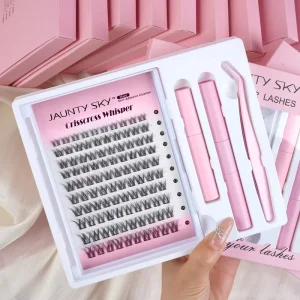 Factory Price Diy Cluster Lashes Set Lash Clusters Kit with Lash Bond and Seal 0.05 0.07mm Pre cut Eyelash Segment