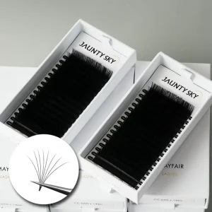 Factory Price Easy Fan Eyelash Extension Premium Cashmere 0.03mm C Curl 1s Blooming Lashes Cils Volume Eyelashes