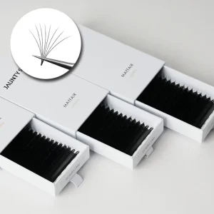 Factory Price Easy Fan Eyelash Extension Premium Cashmere Fast Dry DD Curl 1s Blooming Lashes Cils Volume Eyelashes