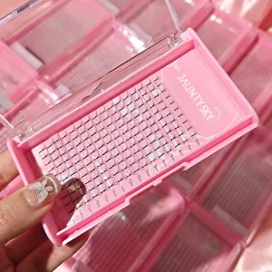 Factory Price Fan Eyelashes Eyelash Extension Premade Russian Volume Lashes Silk Lashes Ultra Soft Matte Black Lash Trays