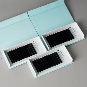 Factory Price Fluffy Matte Black Lashes Easy Fan Eyelash Extension 0.03 0.05 CC DD Silk Volume Lash Extensions Trays