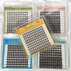 Factory Price Handmade Segment Lash Pre Cut Eyelash Diy Extension 8 16mm Mixed Length Cluster Lashes Kit