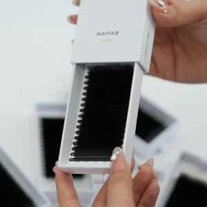 Factory Price Individual Eyelash Extensions Private Label Velvet Volume Lash Trays Dark Matte Black Cashmere Lash Extensions
