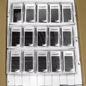 Factory Price Individual Premium J B C CC D DD Curl 6 20mm Dark Dense Fluffy Lash Trays