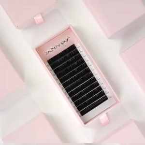 Factory Price J B C D L M Matte Black Lash Tray Custom Label Volume Eyelash Extensions Wimper Cashmere Eyelashes