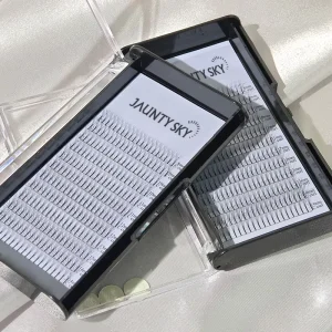 Factory Price Korean Pbt Sharp Pointy Base Fans Mix Length Long Short Stem False Eyelashes Eyelash Extension Premade Volume Fan