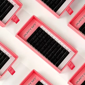 Factory Price L M Curl Cashmere Lash Extension Mixed 8-15mm Volume Eyelash Trays Wimper Velvet Eyelashes