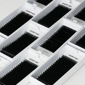 Factory Price LB LJ LC LD M Curl Eyelash Extension Supplies Matte Black Classic Cashmere Lash Extension Trays