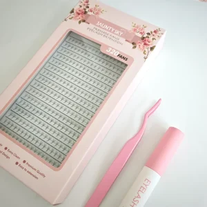 Factory Price Lash Extension Supplies Handmade Pointy Base Volume Fan Eyelash C D Curl Promade Lashes Fan Eyelashes