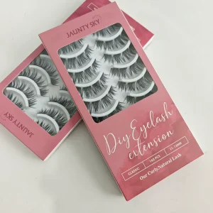Factory Price Lightweight 3D Design Pre Mapped Segments Self Adhesive DIY Lash Clusters Tray 8 16mm Wispy Eyelash Extension