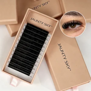 Factory Price Matte Black Cashmere Lash Extension Private Label Volume Eyelash Trays Pestanas Velvet Eyelashes