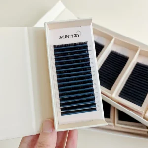 Factory Price Matte Black Cashmere Lashes Extension Trays Silk Lash Extensions Supplies Russian Volume Eyelash Extensions