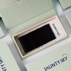 Factory Price Matte Black J CC D DD L LB LJ LC LD Individual Eyelash Extensions with Velvet Cashmere Lash Trays