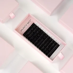 Factory Price Matte Black Lash Tray Manual Fanning Volume Eyelash Extensions Pestanas Cashmere Eyelashes