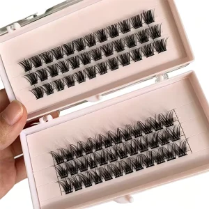 Factory Price Natural Look Segmented Lash Extensions With Tweezer Glue Remover Full Beauty Kit Customized Cluster Eyelashes