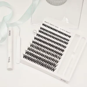 Factory Price New Arrival D Curl Fluffy Eyelash Extension Segments Cluster Lashes Segmented DIY Lash Extention