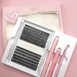 Factory Price No Glue Needed Segment Diy Eyelash Extension Pre Bonded Diy Cluster Eyelashes Press on Lash