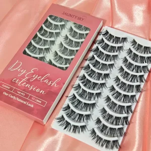 Factory Price No Glue Required Wispy Eyelashes Waterproof Pre Mapped Lash Cluster for Lazy Girls Pre Bond Self Adhesive Segment