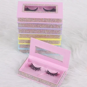 Factory Price Pbt Faux Mink Strip Lash 20 Trays Pink Russian Strip Eyelashes 19mm