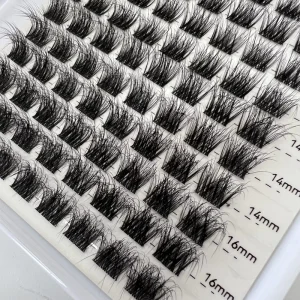 Factory Price Pre Cut Segmented Eyelash Extension DIY Cluster Lash Kit Private Label Faux Mink Lash Cluster Kit