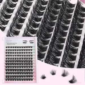 Factory Price Pre Cut Segmented Eyelash Extension Private Label DIY Cluster Lash Kit