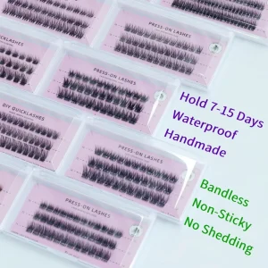 Factory Price Pre Cut Segmented Eyelashes DIY Lash Extension Kit Private Label Mink Cluster Lash Mix Cruelty Free 3D