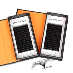 Factory Price Premium Quality Mixed Cashmere Lash Trays Premium 8 15mm Volume Eyelashes Soft Matte Black Lash Extension