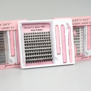 Factory Price Private Label C D Curl Segment Eyelashes DIY Cluster Lashes Kit Custom Diy Cluster Lashes Pre Cut Extension Kit