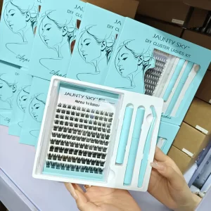 Factory Price Private Label Cluster Lashes Kit Diy Lash Extension Segment DIY Eyelash Individual Eyelash Extensions