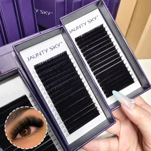 Factory Price Private Label Lash Extension Matte Black Eyelash Tray 0.10mm 0.15mm Volume Eyelashes