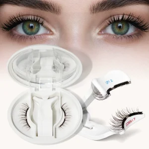 Factory Price Reusable Light Weight Power Grip Soft Magnetic Eye Lashes Kit 3D Natural Soft False Eyelashes Glue Eyeliner Travel