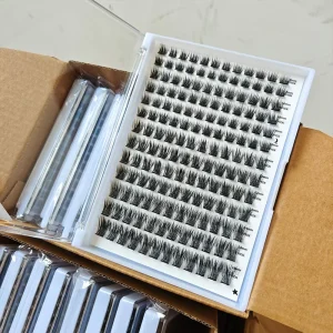 Factory Price Self Adhesive DIY Lash Clusters 7 10 Days Press on Eyelashes Bonding Lashes Invisible Pre Glued Lash Segment