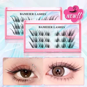 Factory Price Skew Flying Cluster DIY Individual Cat Eye Segment Lashes Foxy Angel Wings Eyelash Extensions