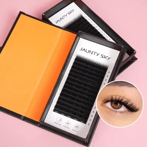 Factory Price Velvet 0.03 C Curl Cashmere Lash Trays Premium Mixed Matte Black Lash Extension Soft Volume Eyelashes