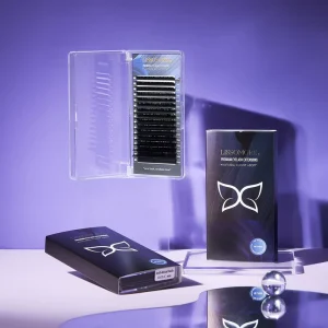 Factory Price Volume Eyelash Extension Matte Black Cashmere Premium Korean PBT Individual Lashes Trays Professional Lash Artist