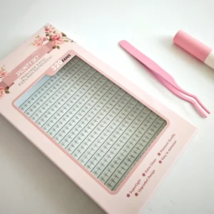Factory Price Volume Eyelash Extensions Short Stem Premade Lash Extension Trays Handmade Pointy Base Fan Eyelash C D Curl