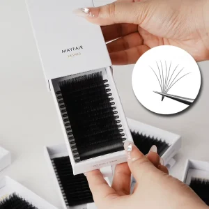 Factory Price Volume Eyelashes Premium Cashmere 0.07mm CC Curl Easy Fan Eyelash Extension Pestanas 1s Blooming Lashes