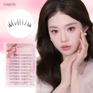 Factory Sale Light and Slim Natural Lashes C Curl Premade Volume Fans Lightweight Lower Lashes DIY Eyelashes