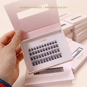 Factory Self Adhesive Eyelash Cluster No Glue Need One Step Easy Application Natural DIY Pre Glued Cluster Lashes