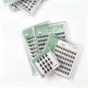 Factory Self Adhesive Glueless Strip Lashes Custom Logo Packaging Reusable Waterproof Pre Bond False Eyelashes