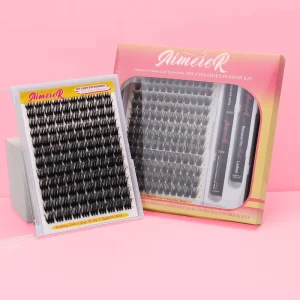 Factory Supply Lash Cluster Ultra Thin Band DIY Segmented Lashes Kit Wispy Volume 0.03mm Thin Band Lash Cluster