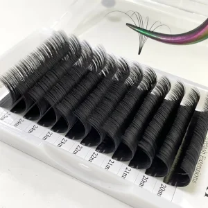 Fadlash Eyelash Extension 0.07 0.05mm Thickness Easy Fanning Blooming Volume Lashes Super Long Individual Eyelashes