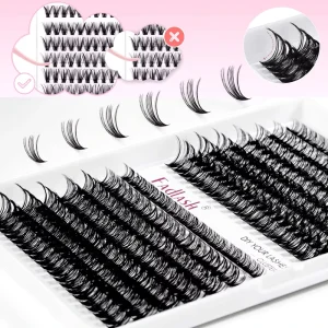 Fadlash Segmented Cluster Private Label D Curl Diy Eyelash Extension Diy Lash Cluster Lashes Diy Lash Extension Kit