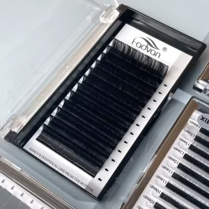 Fadvan All Size C D L Curl Classic Individual Eyelash Extension Mink Lashes Tray Russian Volume Matte Eyelashes