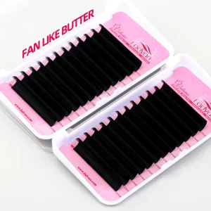 Fadvan Easy Fan Self Fanning Lash Extension Trays Recyclable Packaging Supplies Eyelash Extensions